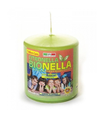 Cero alla Citronella ed Oli Essenziali Biologici Antizanzare lampada candela