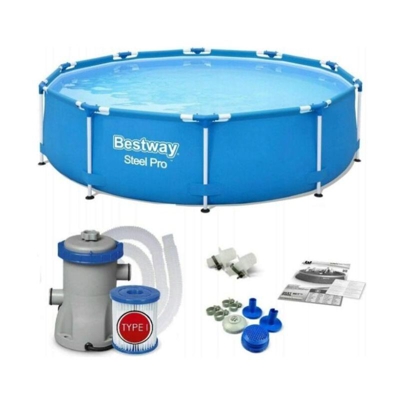 Bestway 56681 - steel pro round pool blue ø 366 x 76 cm