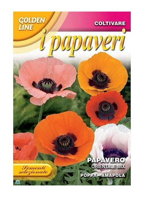 SEMENTI DI PAPAVERO ORIENTALE MIX orto giardino semi seeds fiori