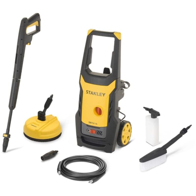 Stanley 14139 â Idropulitrice, 1400 W, 110 bar, motore universale con mini patio e spazzola fissa