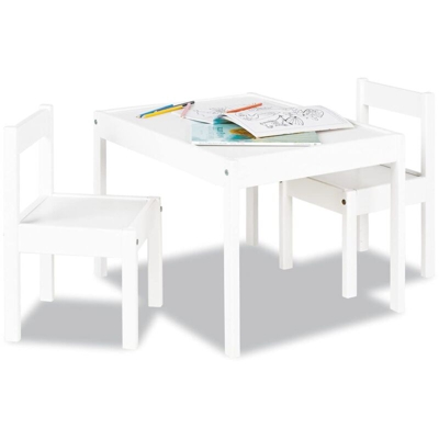 Pinolino Set Tavolo e Sedie per Bambini Sina - Bianco