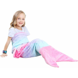 I migliori regali per la coperta da sirena per bambini - Coperta per divano da soggiorno calda personalizzata, sacco a pelo, giocattoli, per il en oferta