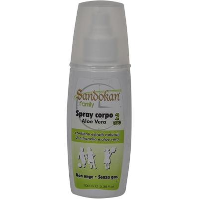 Spray Corpo All'aloe Vera 100 ml Sandokan - Antizanzare