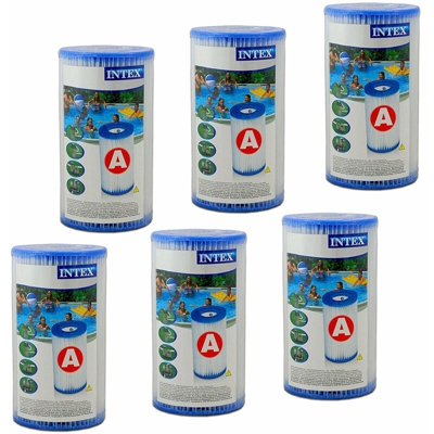 Offerta Intex 6 Filtri Cartuccia Mod. A 59900 29000 Per Pompa Piscina Bestway Intex