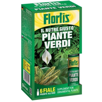 Nutre giusto piante verdi 6 flaconi da 35 ml cad Flortis