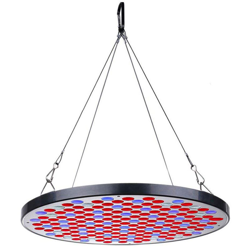 Luce di crescita delle piante a luce di riempimento rotonda da 500 W 29,2 * 1,4 cm - Noir en oferta