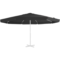 vidaXL Telo di Ricambio per Ombrellone Nero 500 cm en oferta