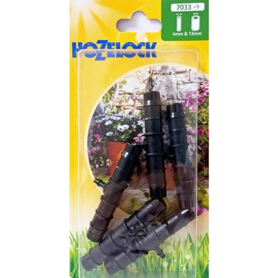 Connettore Riduttore A T 13 Mm - 4 Mm Hozelock Irrigazione Giardino Giardinaggio Esterno