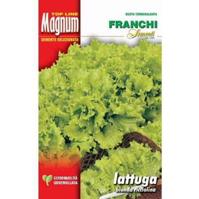 Semi Lattuga Bionda Ricciolina Busta Magnum Franchi Sementi