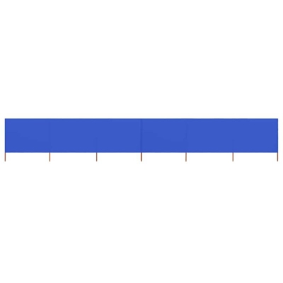 vidaXL Paravento a 6 Pannelli in Tessuto 800x80 cm Azzurro - Blu