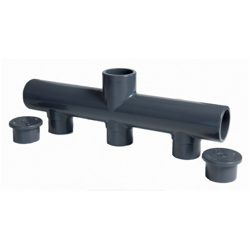 Collettore PVC Piscina Ø 50 mm - 5 uscite - 1 entrata en oferta