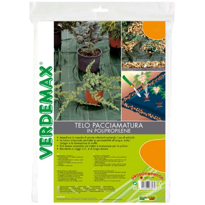 Verdemax Offerta Telo Pacciamatura Verde In Polipropilene 2.10X20 Mt Lineari