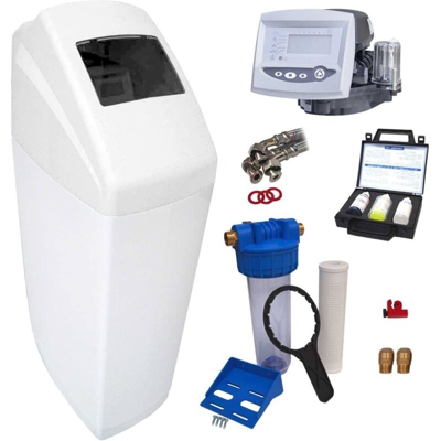 Addolcitore d'acqua 20L Autotrol 255/762 completo di pre-filtrazione e accessori di montaggio