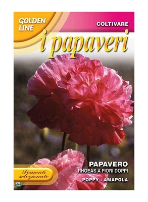 SEMENTI DI PAPAVERO RHOEAS A FIORI DOPPI orto giardino semi seeds fiori