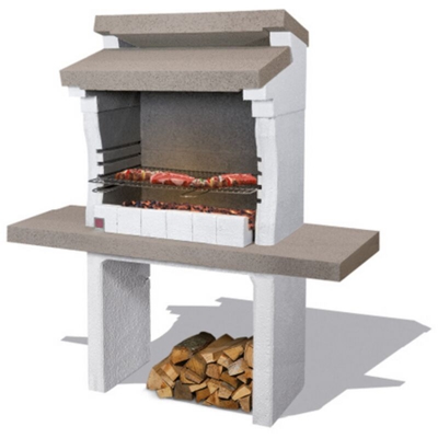 BARBECUE IN MURATURA - MOD. SONDRIO - Dim. 140x59x147,5h cm.