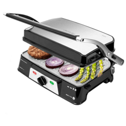 Grill a Contatto Cecotec Rock'n grill 1500 Take&Clean 1500W Nero Argentato en oferta