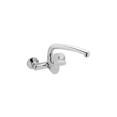 Rubinetto K8 Cromato Monocomando Lavabo A Muro 15Cm