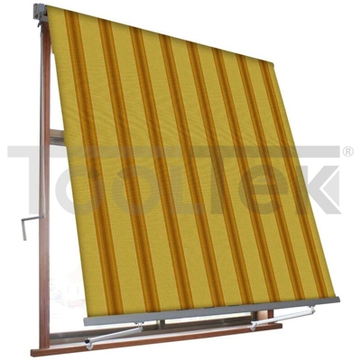 Tenda da Sole a Caduta 2,5X2,5 MT Beige/Ocra Unica Ocra