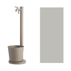 Fontana in Ferro con Vaschetta H. 88 x L. 27 x P. 30 cm - BEL FER 42/SRV - DISPONIBILE IN 7 COLORI - Alluminio en oferta