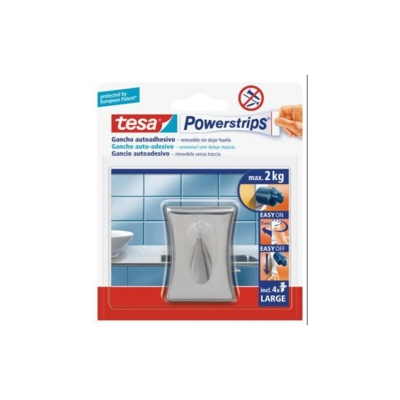 Grande Gancio In Acciaio Inox. Concavo Argento 58120 (Bl-1)