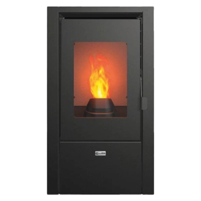 stufa a pellet "mignon 6" nera l426xp487xh770 - canadian stove.