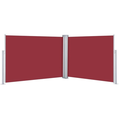 YOUTHUP Tenda da Sole Laterale Retrattile Rossa 120x1000 cm - Rosso
