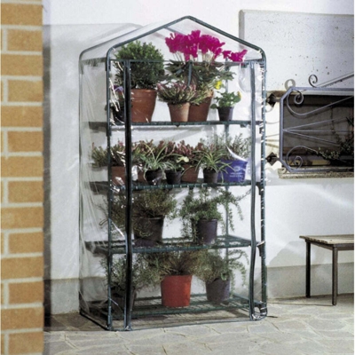 Serre serra giardino con 3 ripiani cmL69xp49xh130 giardinaggio agricoltura