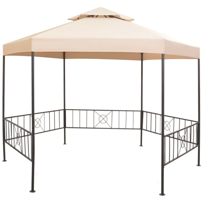YOUTHUP Gazebo Padiglione Tenda da Giardino 323x265 cm - Beige