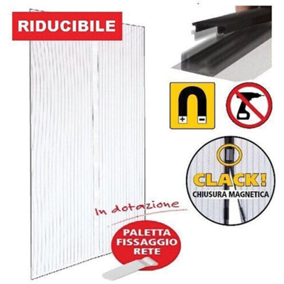 Zanzariera Magnetica Riducibile 140X250 Bianca