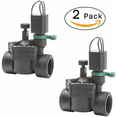 2 x Elettrovalvola K-Rain MADE IN ITALY RN-150 1" FF Con Regolatore Di Flusso Per Sistemi Di Irrigazione| Astina In Acciaio Autopulente|Molla Della