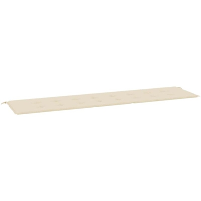 vidaXL Cuscino per Panca da Giardino Beige 200x50x4 cm - Beige