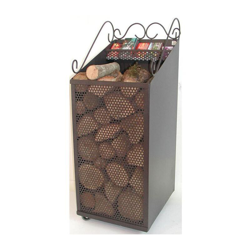 Cruccolini - Carrello portalegna porta pellet in ferro battuto carrelli porta legna pellets características