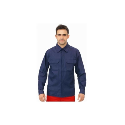 Camicia In Cotone Ignifugo Anti-Est A Maniche Lunghe. 48
