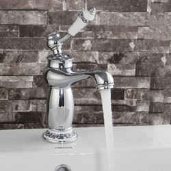 Antico rubinetto monocomando lavabo a cascata lavello lavabo in ottone da cucina bagno con 2 tubi precio