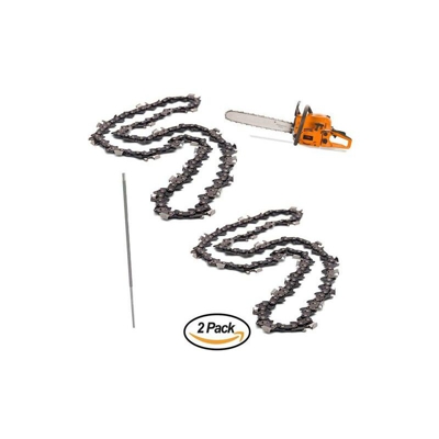 2x Catena per Motosega, Passo 3/8", Passo Guida 1,1 mm 52 Maglie