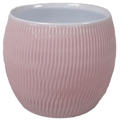 Vaso Caspo Plissee - diam 14.5 x h 15 cm - Rosa