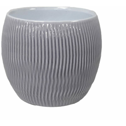 Vaso Caspo Plissee - diam 11 x h 12 cm - Grigio características