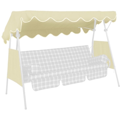Tetto del dondolo 200 x 120 cm, qualità PE, colore beige - Angerer