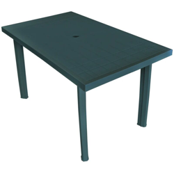 Tavolo da giardino in plastica rettangolare Velo 126x75x72h cm verde precio