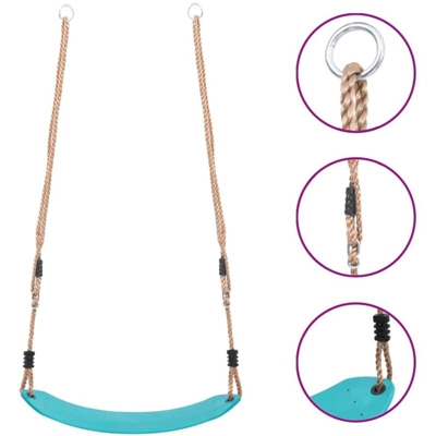 vidaXL Seggiolino per Altalena per Bambini Azzurro - Blu