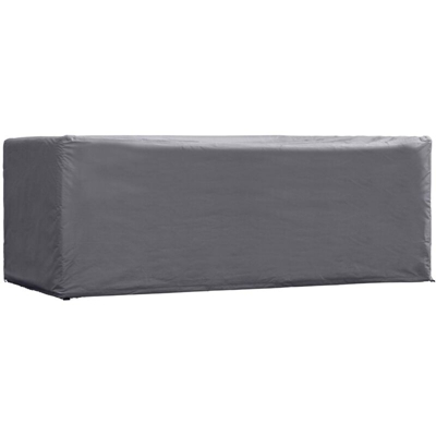 oct180 Custodia protettiva per tavolo da giardino di Massimo 180 cm, antracite, 185 x 105 x 75 cm - Perel Garden