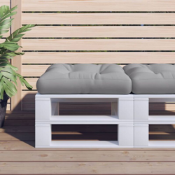 vidaXL Cuscino per Divano Pallet Grigio 58x58x10 cm - Grigio precio