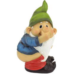 Garden Gnome Statue - Stinky il Garden Gnome - Gnomi Spregiudicatezza - Statue Mooning Gnomi precio
