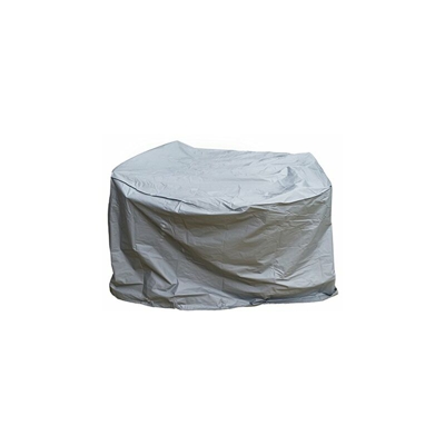 Custodia protettiva, Deluxe con morbido rivestimento interno in tessuto non tessuto per giardino tavolo (rotondo), Grigio, 160 x 90 x 90 cm, 4800 –