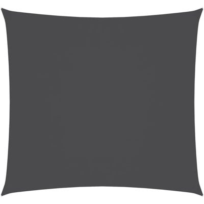 vidaXL Parasole a Vela Oxford Quadrato 3,6x3,6 m Antracite - Antracite