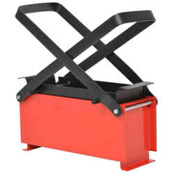 vidaXL Compattatore di Carta in Acciaio 34x14x14 cm Nero e Rosso - Rosso en oferta