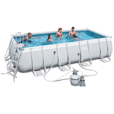 Piscina Fuoriterra Power Steel cm. 549x274x122H Pompa a Sabbia Bestway 56466
