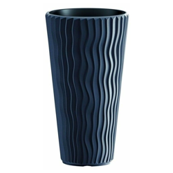 Vaso alto Sandy Slim con inserto - Antracite - ø 40 x h 70 cm características