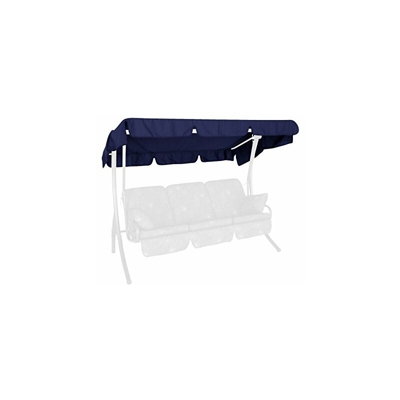 Tetto del dondolo 210 x 145 cm, qualità Swingtex, colore blu - Angerer