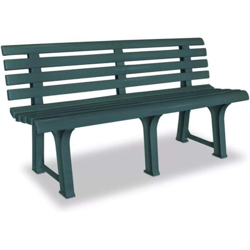 Panchina da giardino in plastica Orchidea - Verde precio
